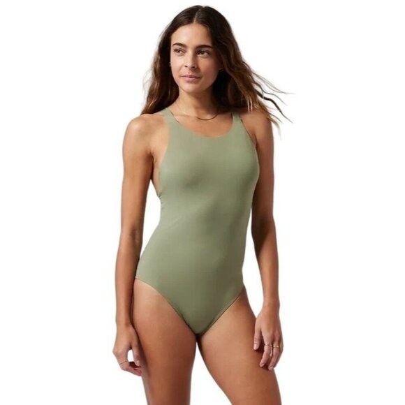 Athleta Other - ATHLETA NWT Palm Eucalyptus Racerback Swimsuit M